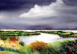 Show details for Storm on the Marsh Giclee Print Picture of Storm on the Marsh Giclee Print