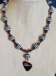 Show details for Stripes and Scribbles necklace Picture of Stripes and Scribbles necklace