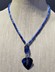 Picture of Blue Beads and Angel Wing necklace