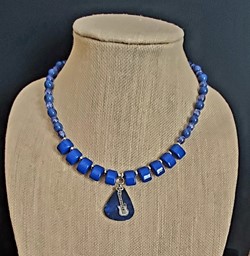 Picture of Electric Blue Guitar Necklace