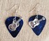 Picture of Fringy Blue Guitar Necklace